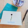 Danasimson.com Back of Luna Moth Gift card with vellum envelope