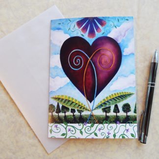 Danasimson.com Gift card bloom together heart gift card with vellum envelope