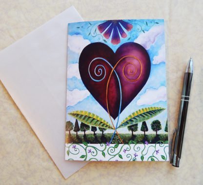 Danasimson.com Gift card bloom together heart gift card with vellum envelope