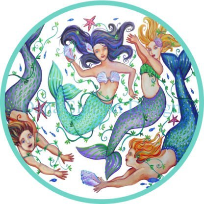 Danasimson.com mermaids car art sticker