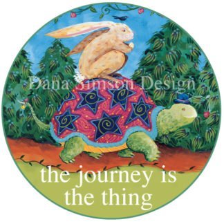 Danasimson.com Journey's the thing car art sticker