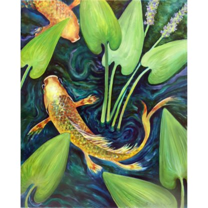 danasimson.com art print Koi pond