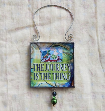 Danasimson.com double sided ornament journeys the thing quote