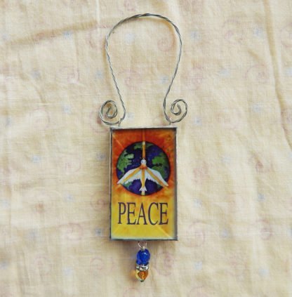 Danasimson.com double sided ornament peace