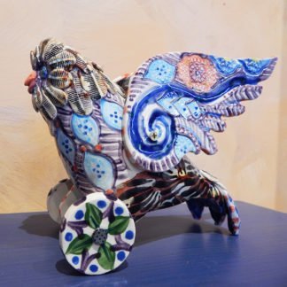 Danasimson.com Owl on wheels sculpture