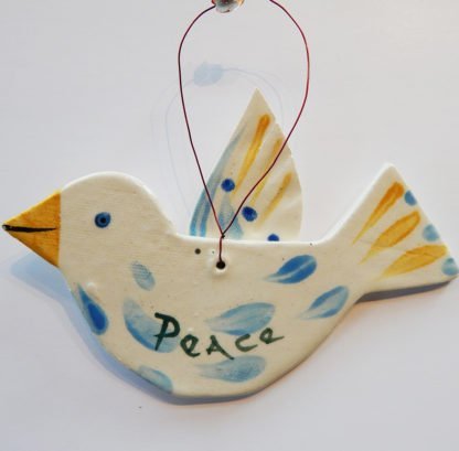 Danasimson.com Bird ornament back Peace dove