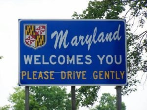 maryland highway sign to please drive gently