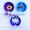 Danasimson.com Crab, turtle & frog raised image food safe ceramic.handmade ceramic spoon rests