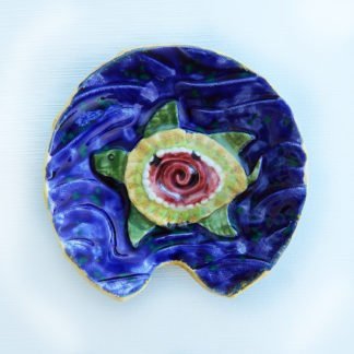 danasimson.com Handmade ceramic Sea turtle spoon rest, food safe.