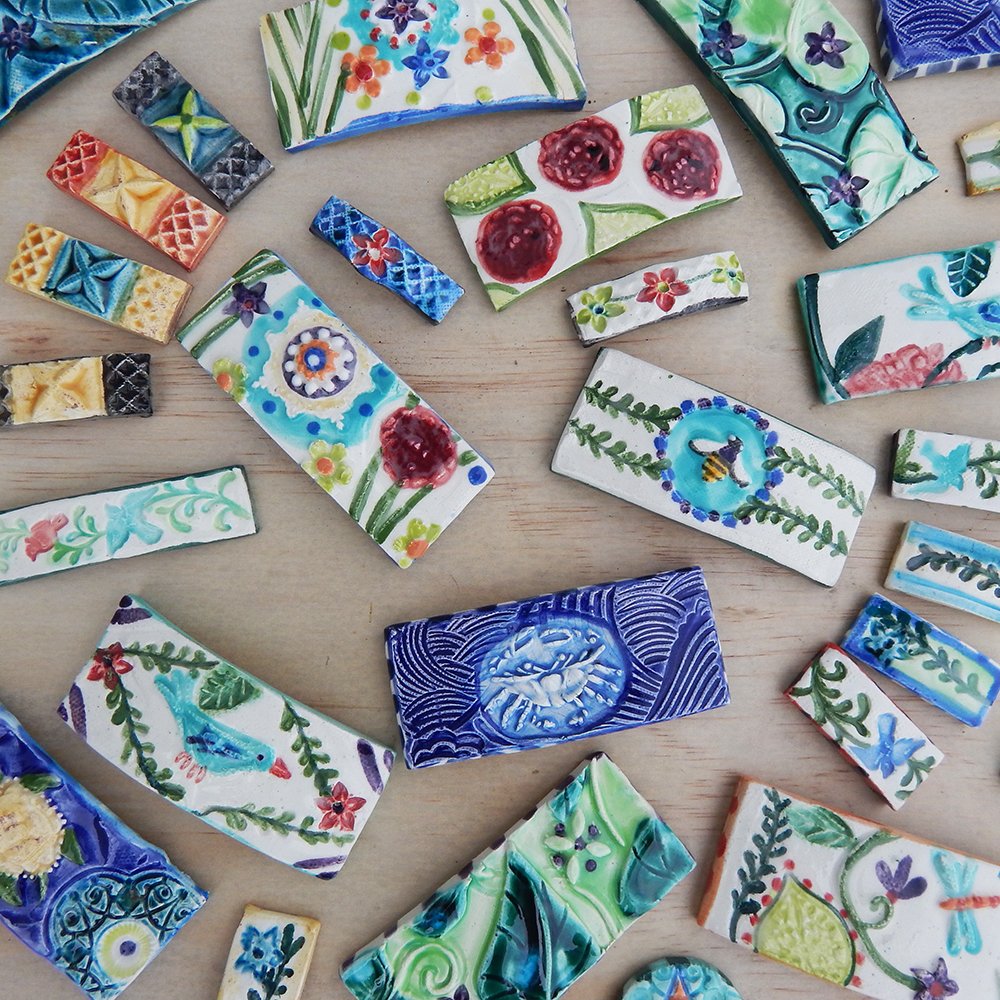 handmade french barrettes in ceramic