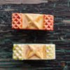handcrafted ceramic hair clips retro star style