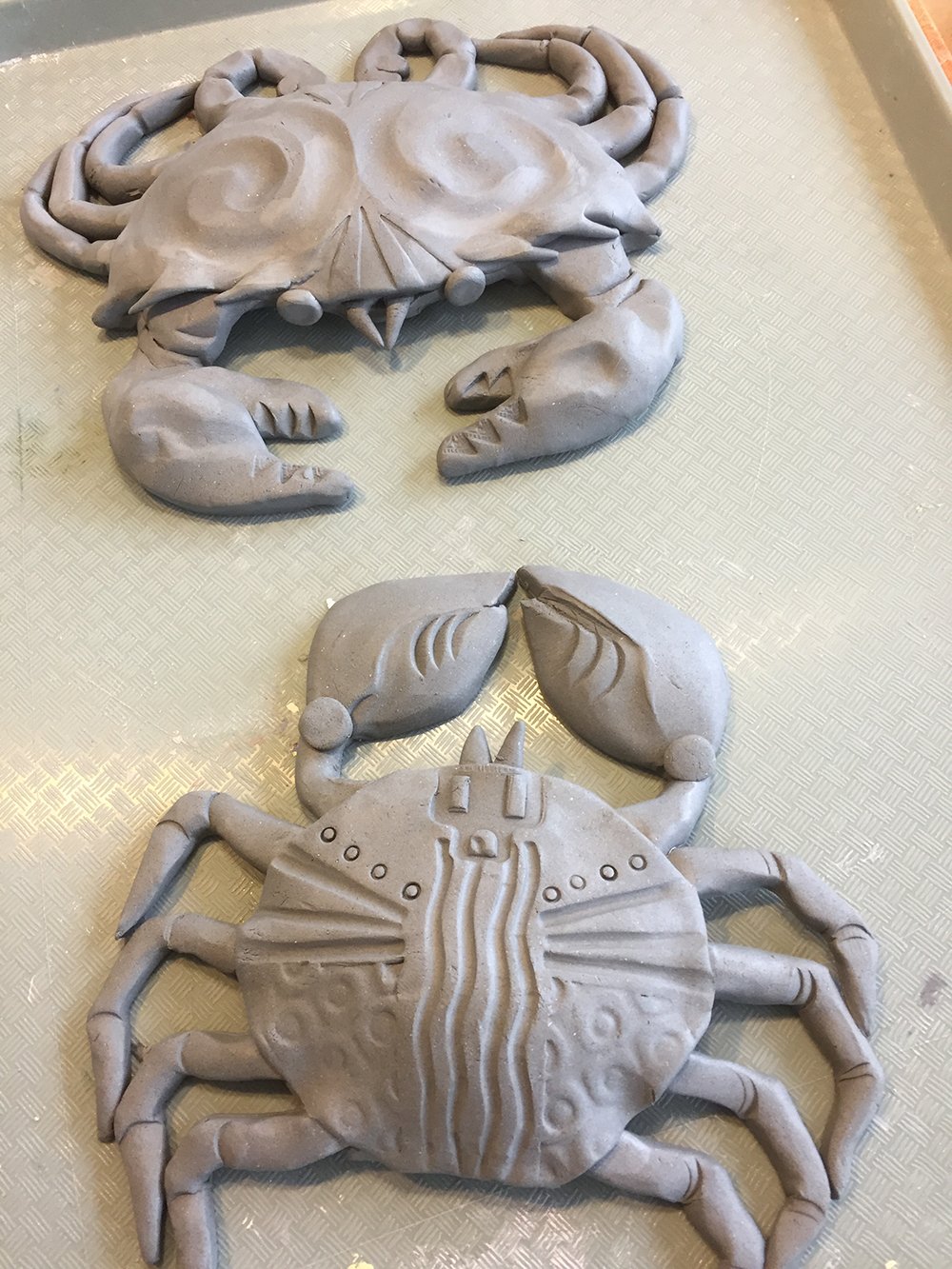 clay sea creature crabs