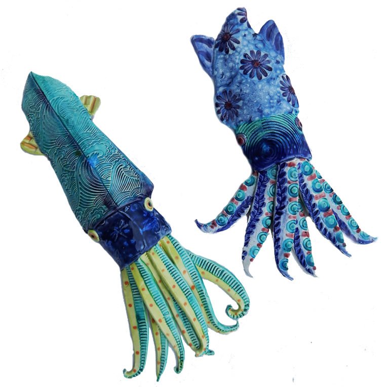Handmade ceramic Sea Creature wall decor Dana Simson Design