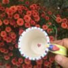 inside bottom of mug shows a little painted heart